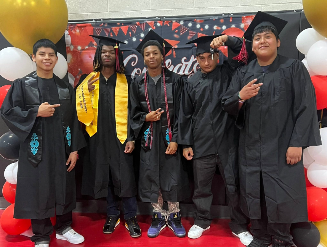 Young people celebrating a graduation milestone through the STAAR Foundation Life Skills Program